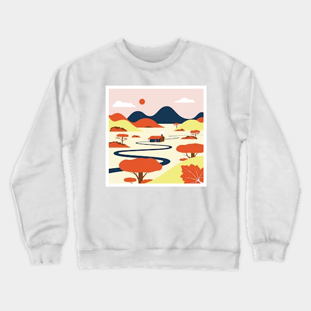 Farmhouse Crewneck Sweatshirt by Nathan Watkins Design